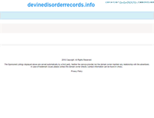 Tablet Screenshot of devinedisorderrecords.info